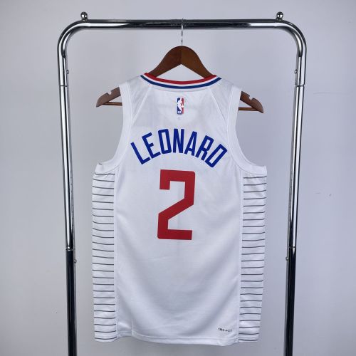 Men's 2023 Kawhi Leonard White Home Team Jersey