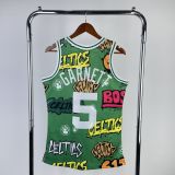 Men's M&N 2007/08 Kevin Garnett Green Retro Jersey