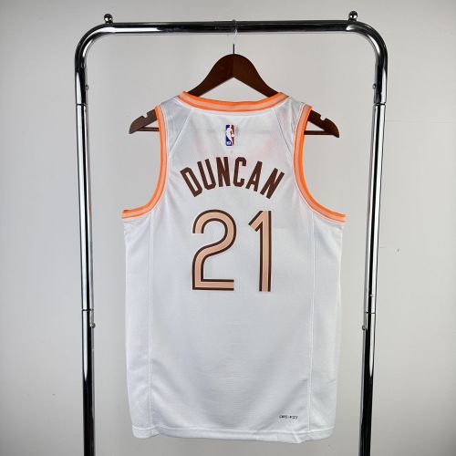 Men's 2024 Tim Duncan White Team Jersey - City Edition