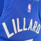 Men's 2023 Damian Lillard Blue Team Jersey - City Edition