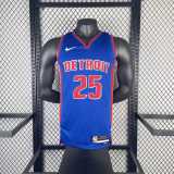 Men's 2023 Derrick Rose Blue Away Team Jersey