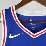 Men's 2023 Kelly Oubre Jr. Away Blue Team Jersey