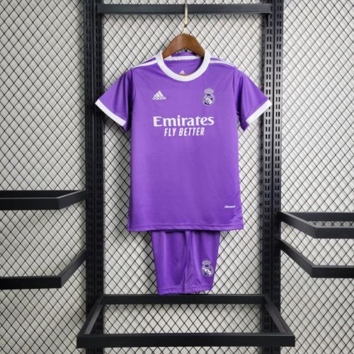 Kids Real Madrid 2016/2017 Away Retro Jersey and Short Kit