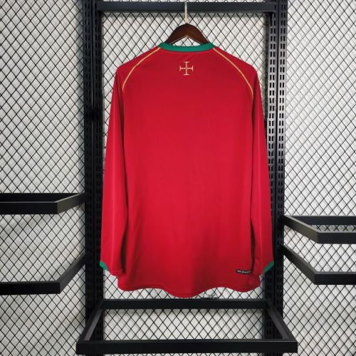 Portugal 2006/2008 Home Retro Long Sleeve Jersey