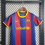 Kids Barcelona 2010/2011 Home Retro Jersey and Short Kit