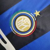 Kids Inter Milan 2009/2010 Home Retro Jersey and Short Kit