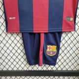 Kids Barcelona 2014/2015 Home Retro Jersey and Short Kit