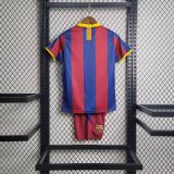 Kids Barcelona 2010/2011 Home Retro Jersey and Short Kit