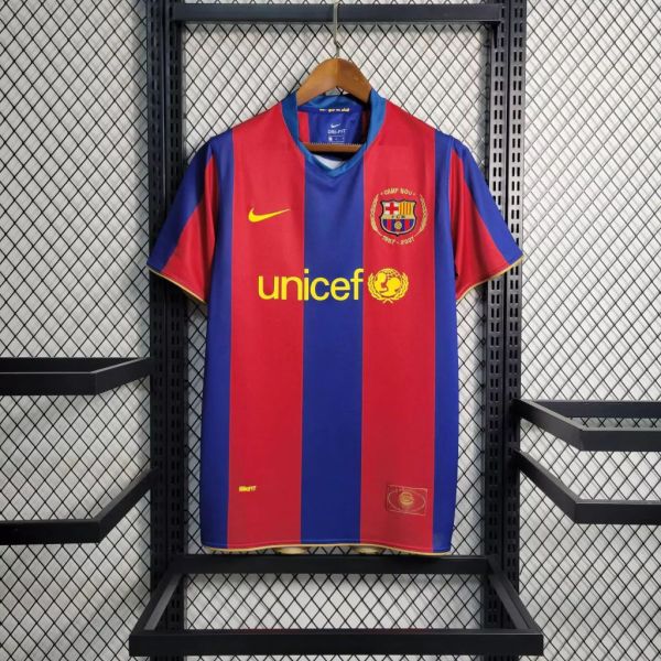 Barcelona 2007/2008 Home Retro Soccer Jersey