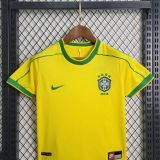 Kids Brazil 1998/2000 Home Retro Jersey and Short Kit