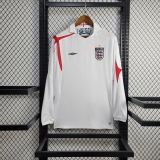 England 2006 World Cup Home Retro Long Sleeve Jersey