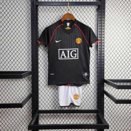 Kids MUFC 2007/2008 Away Retro Jersey