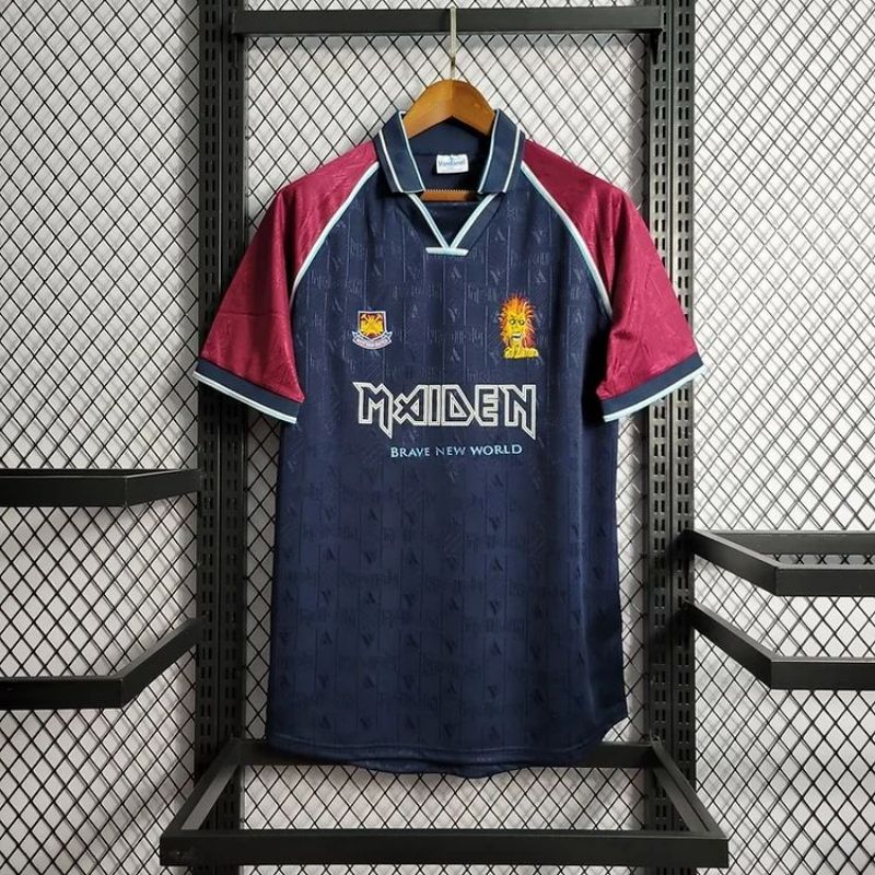 US$ 21.99 - West Ham United x Iron Maiden 1999 Home Retro Jersey