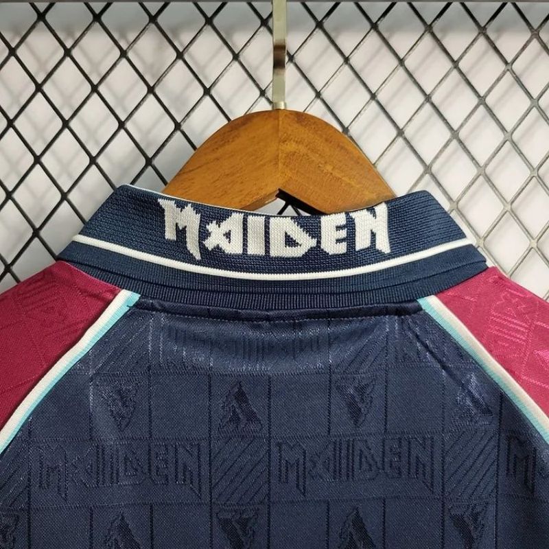ウェア MAIDEN WEST HAM UNITED RETRO West Ham United 1999 Iron Maiden Retro Rare Vintage Football