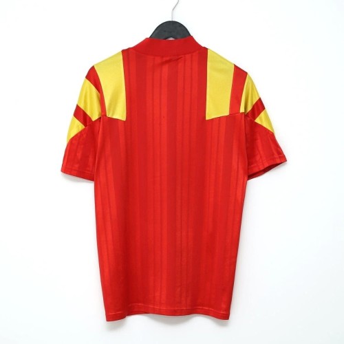 Spain 1992 Euro Home Retro Jersey