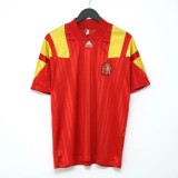 Spain 1992 Euro Home Retro Jersey