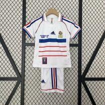 Kids France 1998 World Cup Away Retro Kit