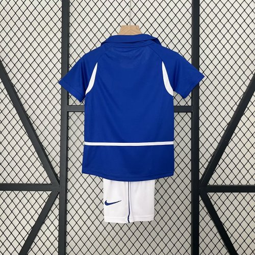 Kids Brazil 2002/2004 Away Retro Jersey and Short Kit