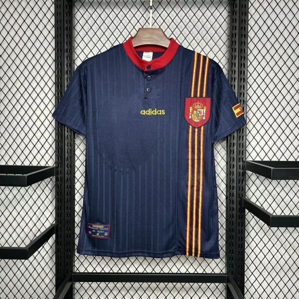 Spain 1996 Euro Away Retro Jersey