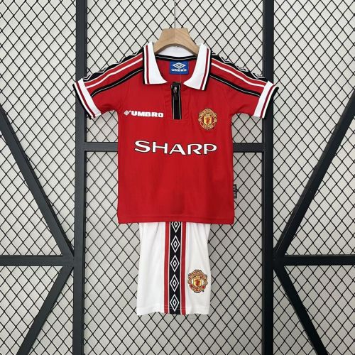 Kids MUFC 1998/1999 Home Retro Kit