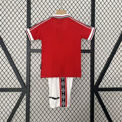Kids MUFC 1998/1999 Home Retro Kit