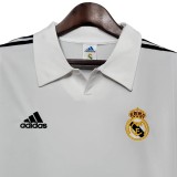 Real Madrid 2001/2002 UCL Centenary Home Long Sleeve Retro Jersey