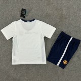 Kids MUFC 2009 CL Final Away Retro Jersey and Short Kit