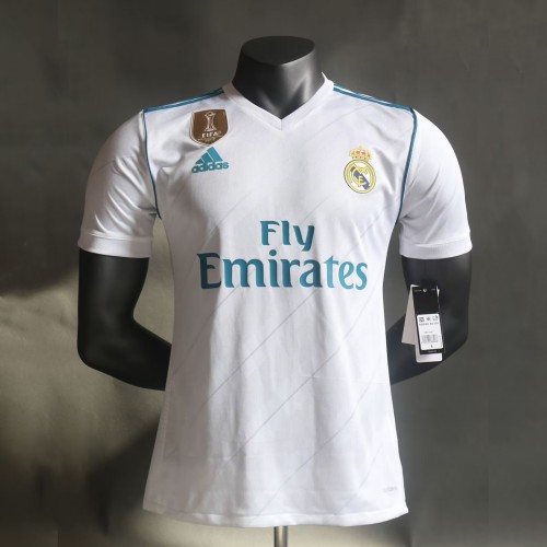 Player Version Real Madrid 2017/2018 Home Retro Jersey