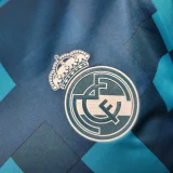 Player Version Real Madrid 2017/2018 Third Long Sleeve Retro Jersey