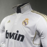 Player Version Real Madrid 2011/2012 Home Long Sleeve Retro Jersey