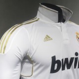 Player Version Real Madrid 2011/2012 Home Long Sleeve Retro Jersey