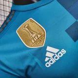 Player Version Real Madrid 2017/2018 Third Long Sleeve Retro Jersey