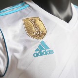 Player Version Real Madrid 2017/2018 Home Long Sleeve Retro Jersey