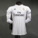 Player Version Real Madrid 2013/2014 Home Long Sleeve Retro Jersey