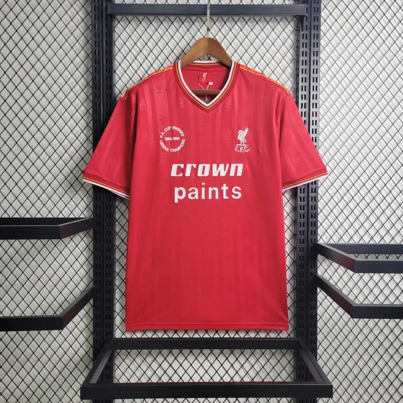 US$ 19.99 - Liverpool 1985/1986 F.A.Cup Winners Home Retro Jersey