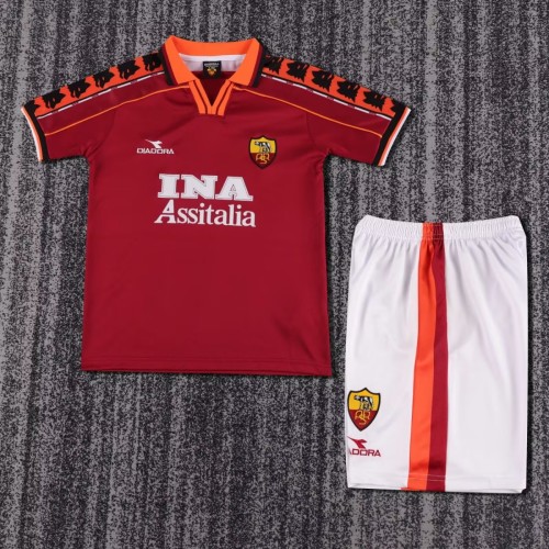 Kids AS Roma 1998/1999 Home Retro Kit
