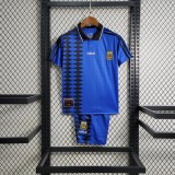 Kids Argentina 1994 World Cup Away Retro Jersey and Short Kit
