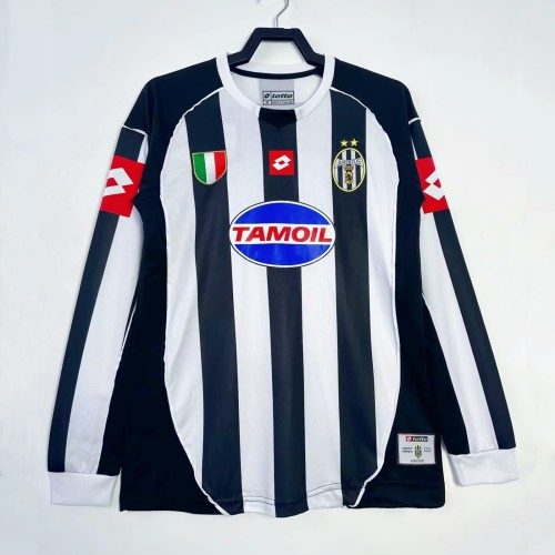 Juventus 2002/2003 Home Long Sleeve Retro Jersey