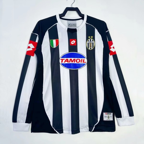 Juventus 2002/2003 Home Long Sleeve Retro Jersey