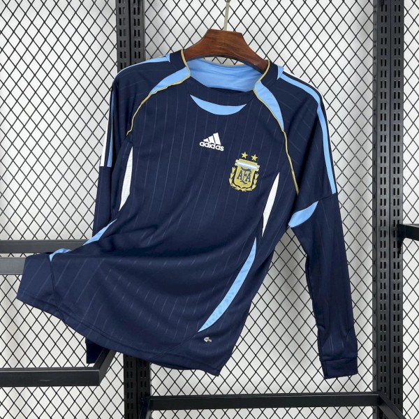 Argentina 2006 World Cup Away Long Sleeve Retro Jersey