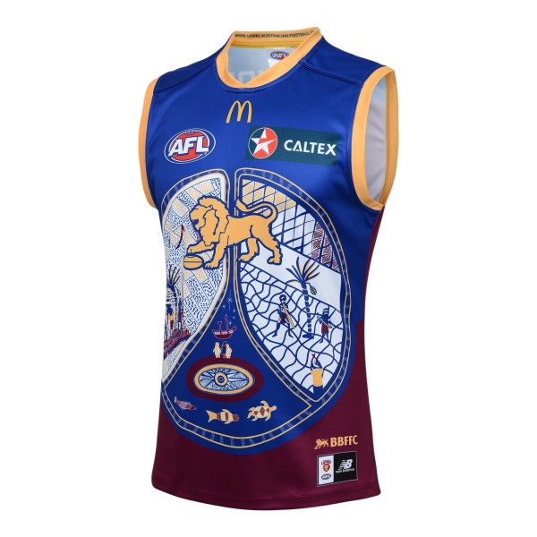 Brisbane Lions 2024 Men's Indigenous Guernsey