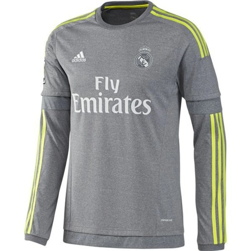 Real Madrid 2015/2016 Away Long Sleeve Retro Jersey