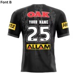 Penrith Panthers 2025 Men's Dark Training Rugby Jersey