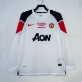 MUFC 2010/2011 UCL Final Away Long Sleeve Retro Jersey