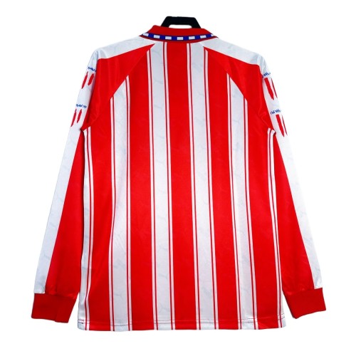 Atlético Madrid 1994/1995 Home Long Sleeve Retro Jersey