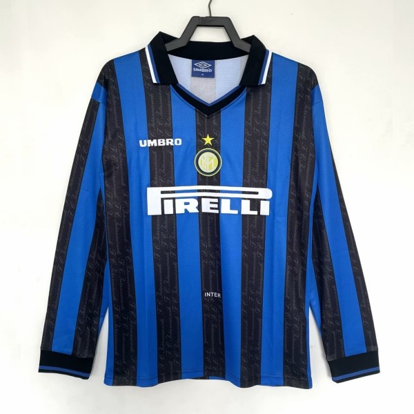 Inter Milan 1997/1998 Home Long Sleeve Retro Jersey
