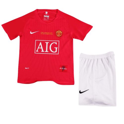 MUFC 2008 CL Final Home Retro Kit
