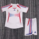 Kids France 2006 World Cup Away Retro Kit