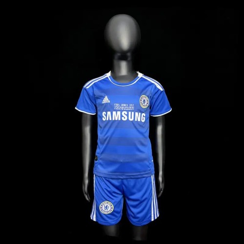 Kids Chelsea 2012 UCL Final Home Retro Kit