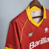 AS Roma 1990/1991 Home Retro Jersey